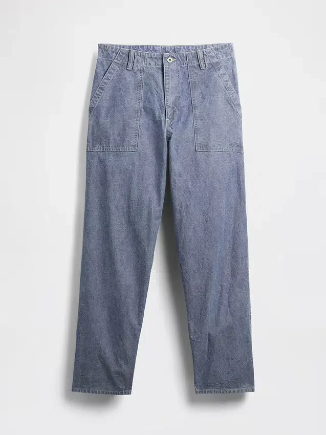 Ağır Chambray Bol Kesim Jean'ler