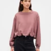 Ağır Fransız Teri Kabarık Sweatshirt