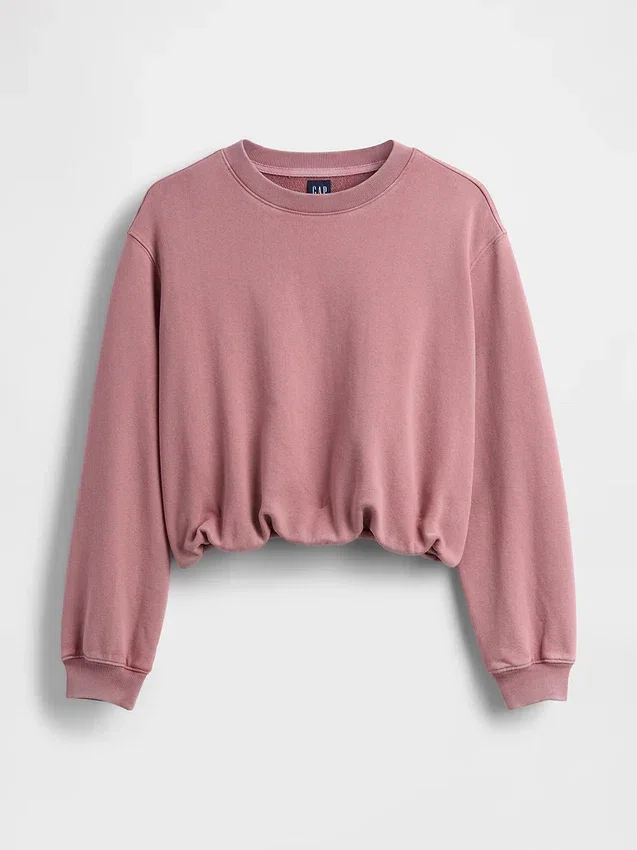 Ağır Fransız Teri Kabarık Sweatshirt