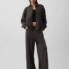 Ağır Fransız Teri Oversized Düğmeli Gömlek