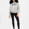 Ağır Fransız Teri Oversized Yarım Yaka Logolu Sweatshirt