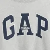 Ağır Fransız Teri Oversized Yarım Yaka Logolu Sweatshirt