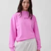 Ağır Fransız Teri Oversized Yarım Yaka Sweatshirt