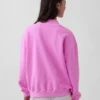 Ağır Fransız Teri Oversized Yarım Yaka Sweatshirt