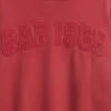 Ağır Fransız Teri Oversized Yarım Yaka Sweatshirt