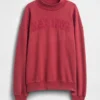 Ağır Fransız Teri Oversized Yarım Yaka Sweatshirt