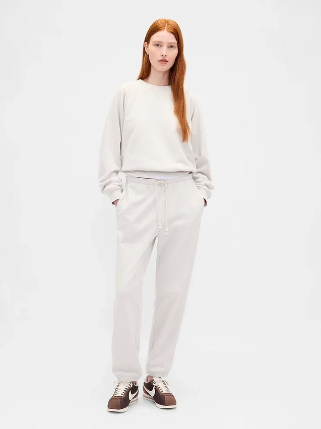 Ağır Fransız Teri Slim Jogger Pantolon
