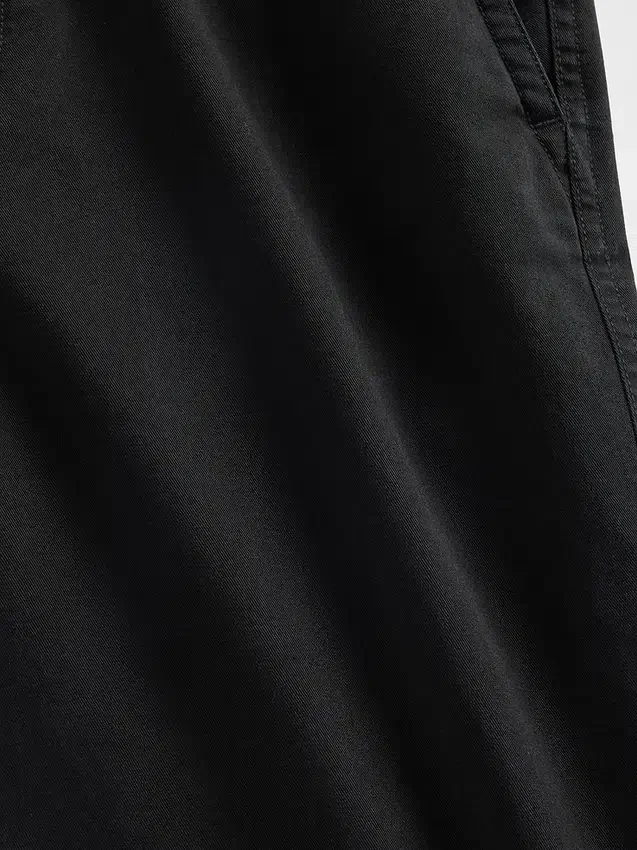 Ağır Twill '90'lar Tarzı Bol Kesim Haki Pantolon