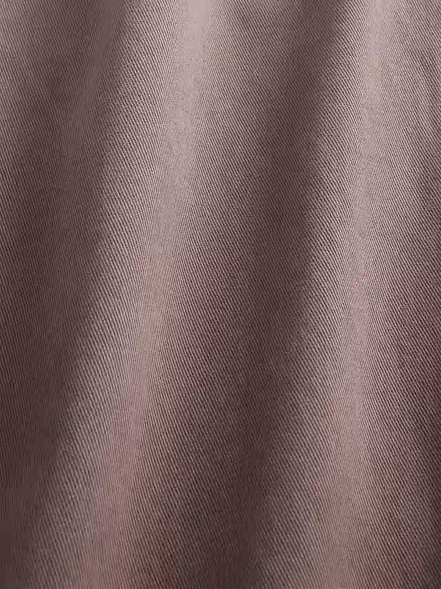 Ağır Twill '90'lar Tarzı Bol Kesim Haki Pantolon