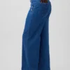 Atelier Ndigo imzalı GAP × Hfr Yüksek Bel Pintuck Stride Geniş Paça Jean'ler