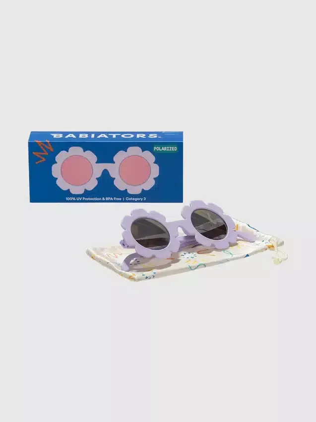 Babiators Polarize Yürümeye Başlayan Çocuklar ve Çocuklar İçin Çiçek Desenli Güneş Gözlüğü