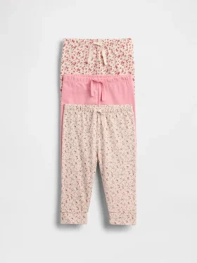 Baby First Favorites Organik Pamuklu Çekip Giyilen Pantolonlar (3'lü Paket)