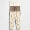 Baby First Favorites Organik Pamuklu Çekip Giyilen Pantolonlar (3'lü Paket)