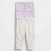 Baby First Favorites Organik Pamuklu Çekip Giyilen Pantolonlar (3'lü Paket)