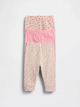 Baby First Favorites Organik Pamuklu Çekip Giyilen Pantolonlar (3’lü Paket)