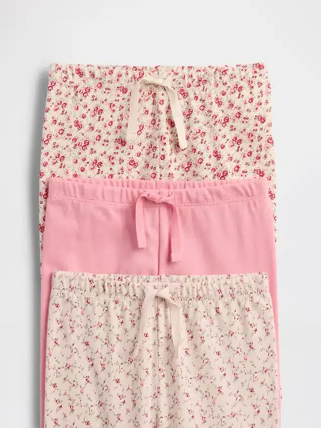 Baby First Favorites Organik Pamuklu Çekip Giyilen Pantolonlar (3'lü Paket)