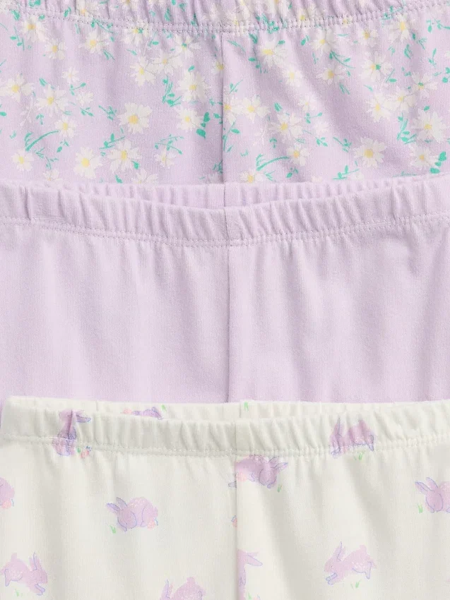 Baby First Favorites Organik Pamuklu Çekip Giyilen Pantolonlar (3'lü Paket)