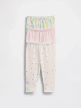Baby First Favorites Organik Pamuklu Çekip Giyilen Pantolonlar (Çoklu Paket)