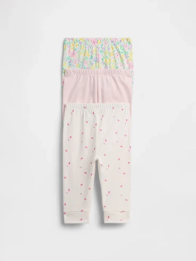 Baby First Favorites Organik Pamuklu Çekip Giyilen Pantolonlar (Çoklu Paket)