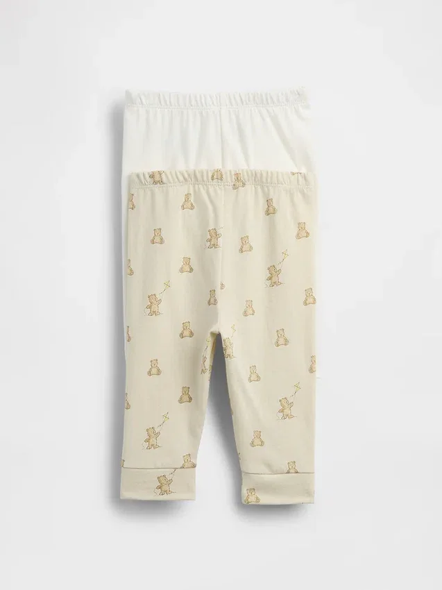 Baby First Favorites Organik Pamuklu Çekip Giyilen Pantolonlar (Çoklu Paket)