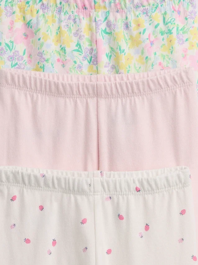 Baby First Favorites Organik Pamuklu Çekip Giyilen Pantolonlar (Çoklu Paket)