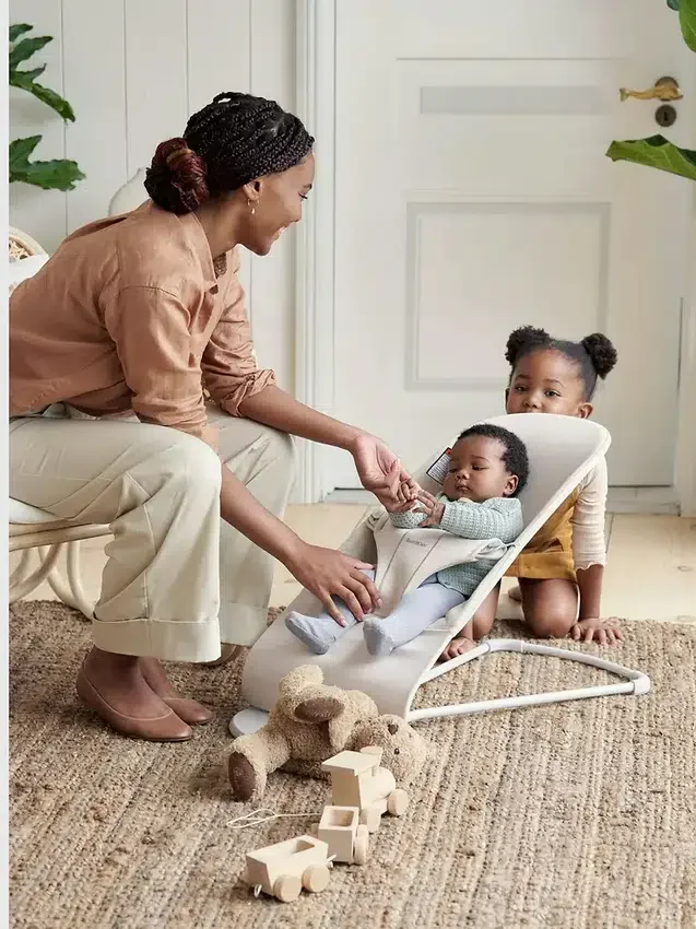 Babybjorn 3D Jersey ve Yumuşak Oyuncak Sallanan Sandalye Bliss Seti