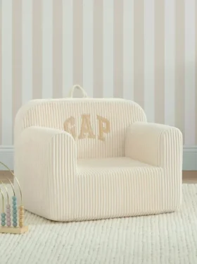 babyGap Nervürlü Kadife Logo Köpük Sandalye