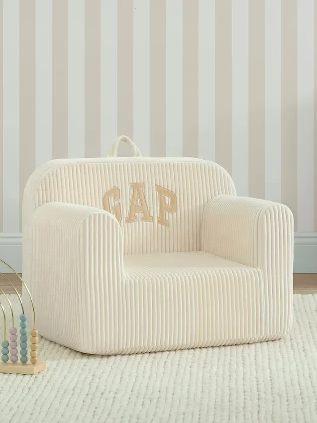 babyGap Nervürlü Kadife Logo Köpük Sandalye