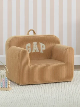 babyGap Nervürlü Kadife Logo Köpük Sandalye