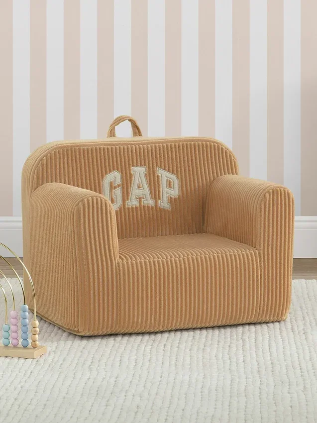 babyGap Nervürlü Kadife Logo Köpük Sandalye