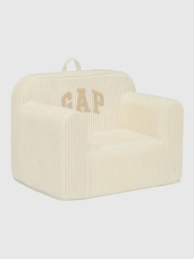 babyGap Nervürlü Kadife Logo Köpük Sandalye