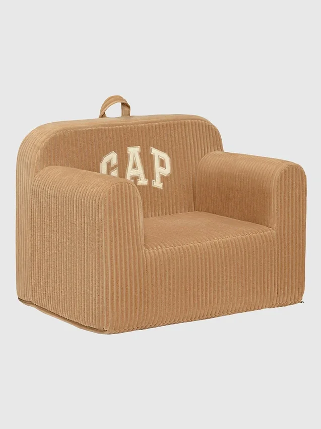 babyGap Nervürlü Kadife Logo Köpük Sandalye