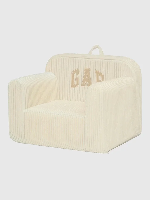 babyGap Nervürlü Kadife Logo Köpük Sandalye