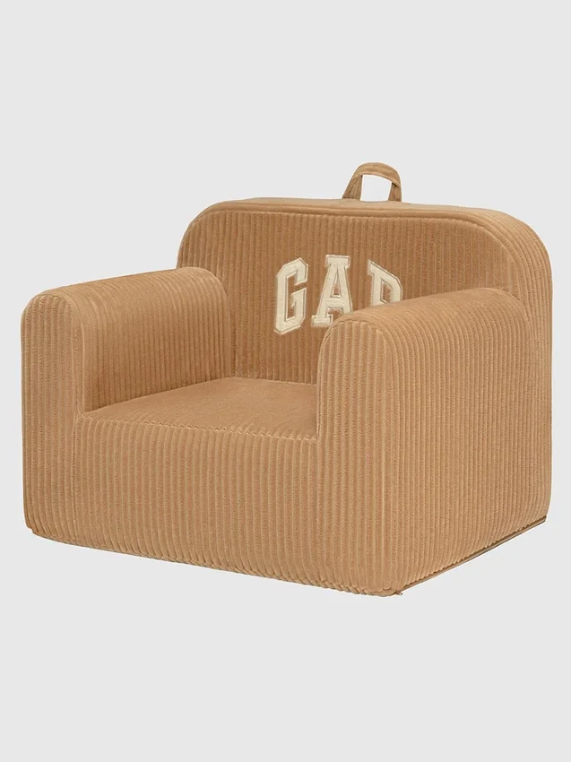 babyGap Nervürlü Kadife Logo Köpük Sandalye