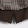 Balıksırtı Desenli Mini Etek-Şort