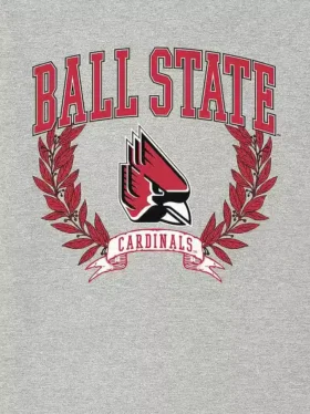 Ball State Üniversitesi Laurels Koyu Renkli Grafik Tişört