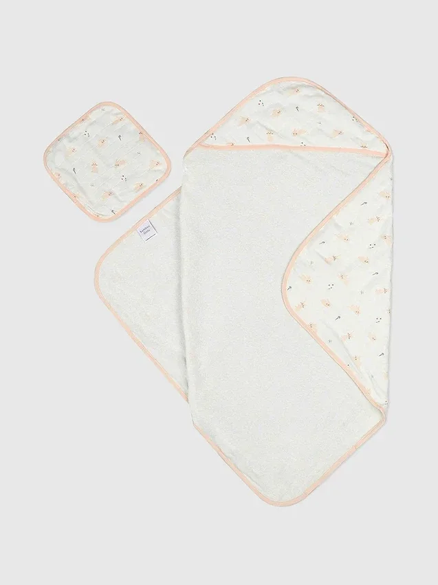 Bamboo Little Bunny Kapüşonlu Havlu Seti