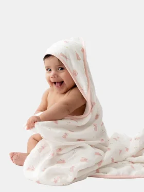 Bamboo Little Bunny Kapüşonlu Havlu Seti