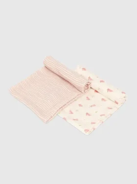 Bambu Küçük Tavşan ve Pembe Dalga Kundak Seti