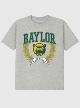 Baylor Üniversitesi Laurels Koyu Renkli Grafik Tişört