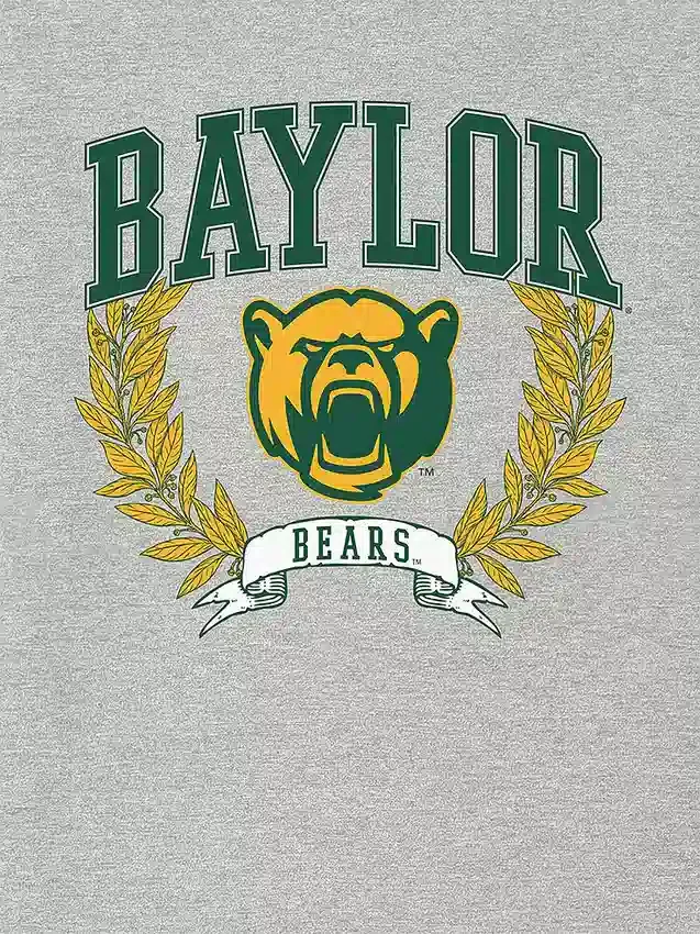 Baylor Üniversitesi Laurels Koyu Renkli Grafik Tişört