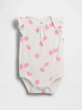Bebeğin İlk Favorileri Flutter Kollu Çıtçıtlı Body