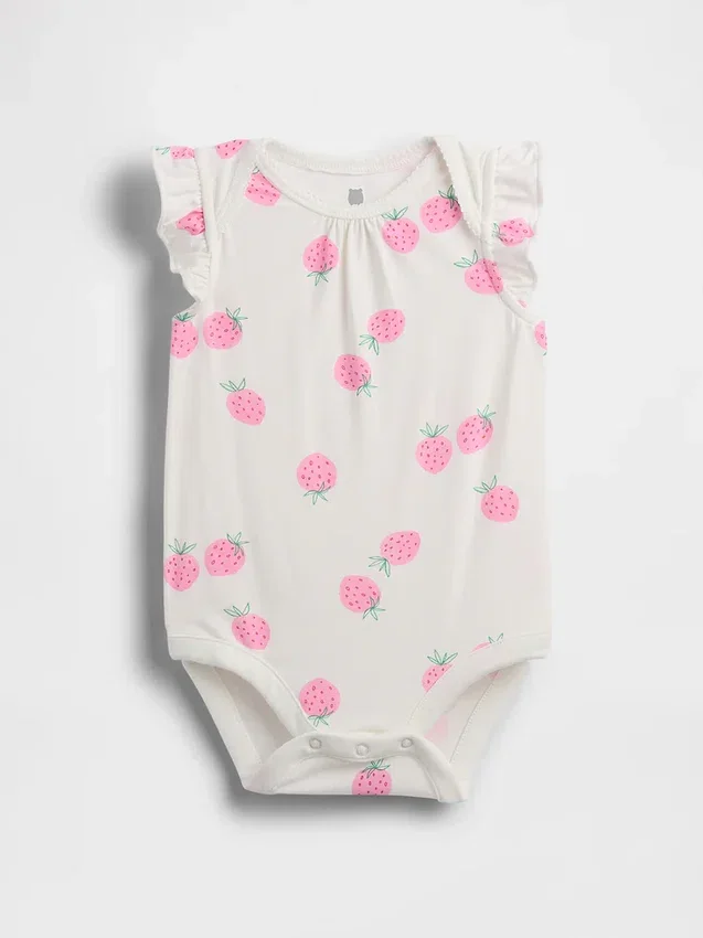 Bebeğin İlk Favorileri Flutter Kollu Çıtçıtlı Body
