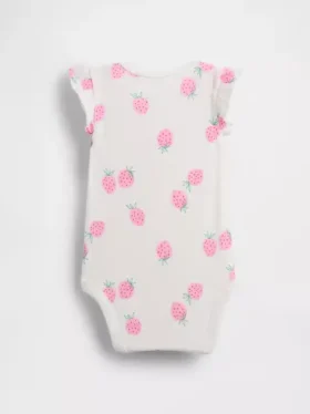 Bebeğin İlk Favorileri Flutter Kollu Çıtçıtlı Body