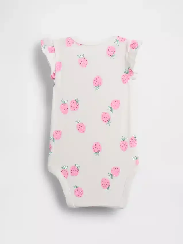 Bebeğin İlk Favorileri Flutter Kollu Çıtçıtlı Body