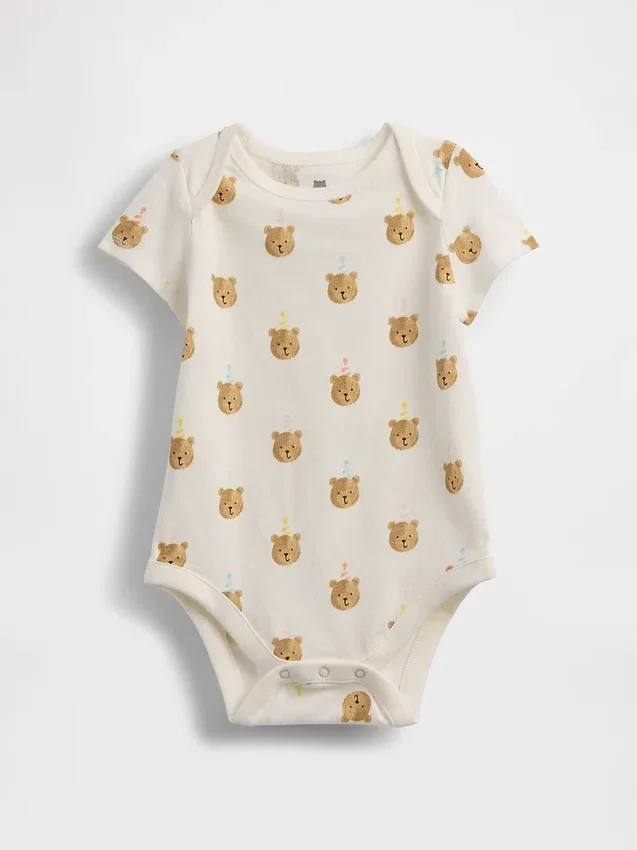 Bebeğin İlk Favorileri Organik Pamuklu Brannan Bear Çıtçıtlı Body