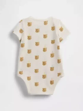 Bebeğin İlk Favorileri Organik Pamuklu Brannan Bear Çıtçıtlı Body
