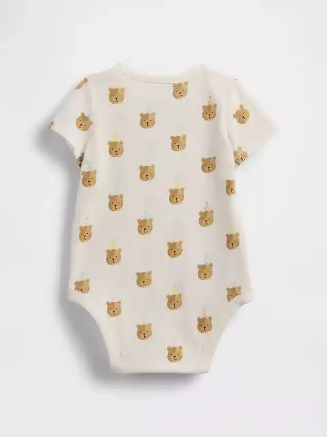 Bebeğin İlk Favorileri Organik Pamuklu Brannan Bear Çıtçıtlı Body