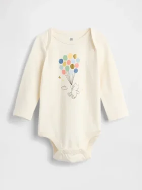 Bebeğin İlk Favorileri Organik Pamuklu Desenli Çıtçıtlı Body