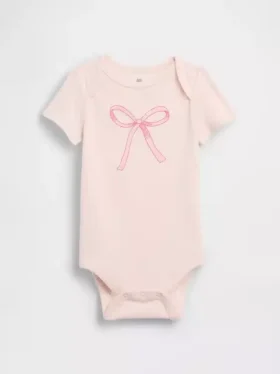 Bebeğin İlk Favorileri Organik Pamuklu Desenli Çıtçıtlı Body
